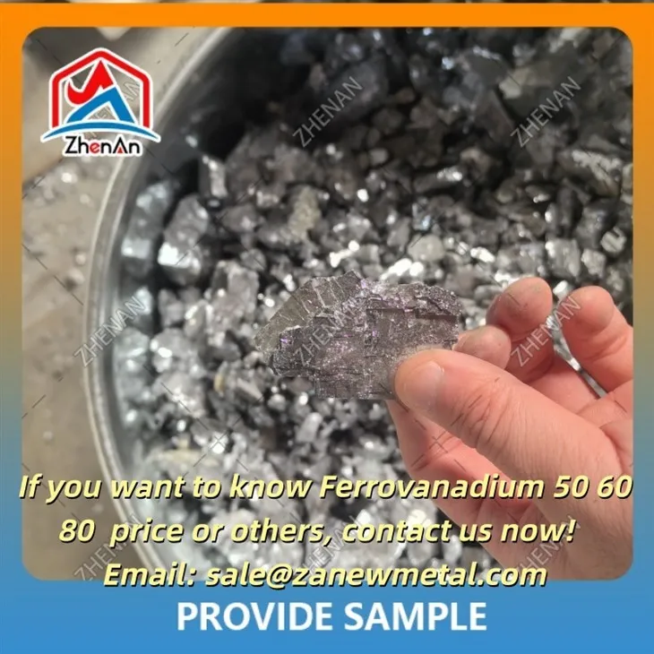 50 morceaux de ferro vanadium 10-100 mm