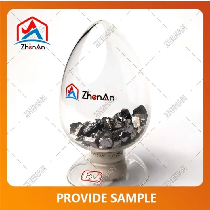 Alliage de ferrovanadium à faible teneur en carbone 50% min