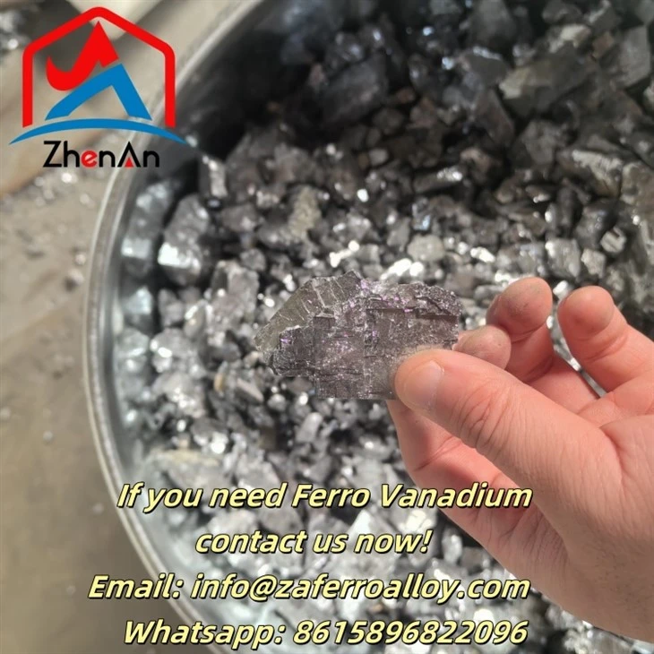 Bloc de métal argenté 60% Min Ferro Vanadium